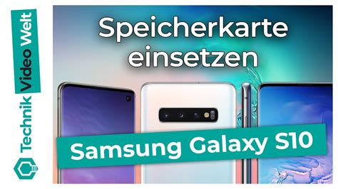 samsung s10 speicherkarte.